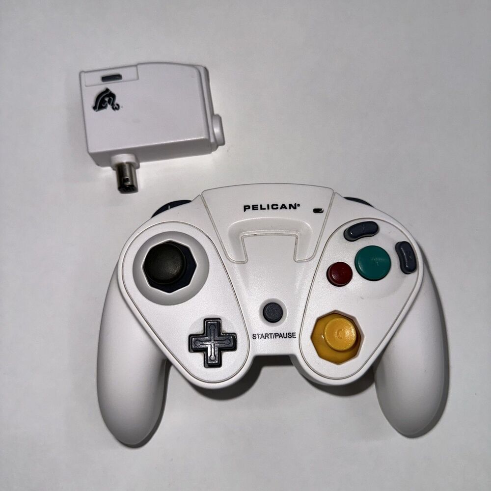 Nintendo GameCube Pelican G3 Wireless Controller & Receiver PL-7055 -Read De NGC